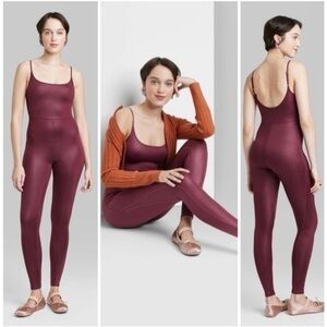 Wild Fable Liquid Burgundy Full Tank Bodysuit Medium NWT